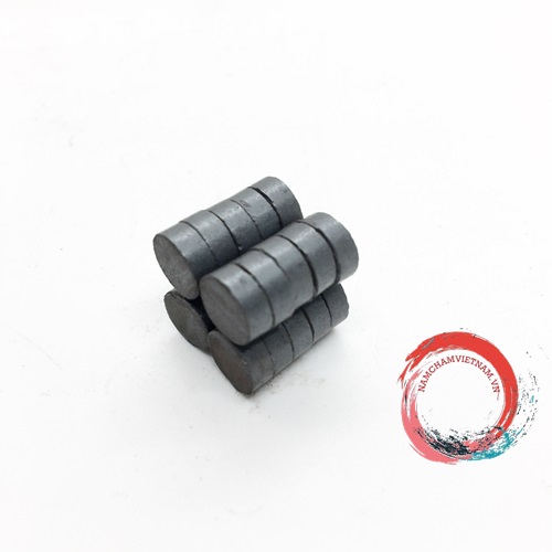 Nam châm Ferrite viên trụ kích thước 8x3mm