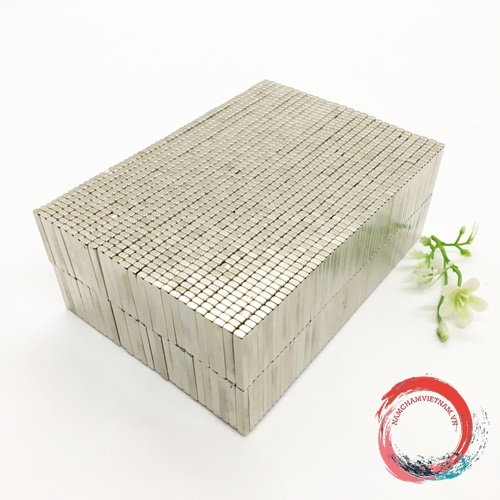 Nam châm hình hộp kích thước 20x3x2mm mạ nikel