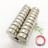 Nam châm viên tròn kích thước 30x10mm mạ nikel