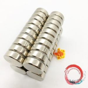 Nam châm viên tròn kích thước 30x10mm mạ nikel