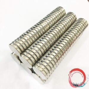 Nam châm viên tròn kích thước 19x3mm mạ nikel