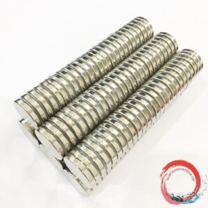 Nam châm viên tròn kích thước 19x3mm mạ nikel