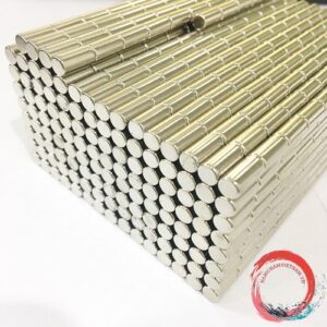 Nam châm viên tròn kích thước 5x10mm mạ nikel