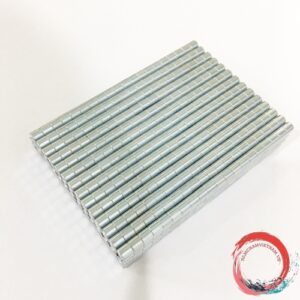 Nam châm viên tròn kích thước 3x3mm mạ kẽm