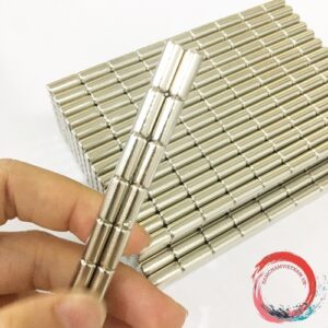 Nam châm viên tròn kích thước 5x12mm mạ nikel