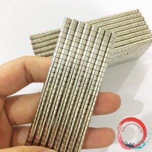 Nam châm viên tròn kích thước 4x3mm mạ nikel