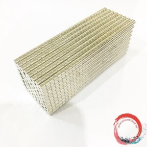 Nam châm viên tròn kích thước 4x3mm mạ nikel