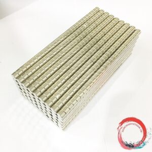 Nam châm viên tròn kích thước 6x4mm mạ nikel