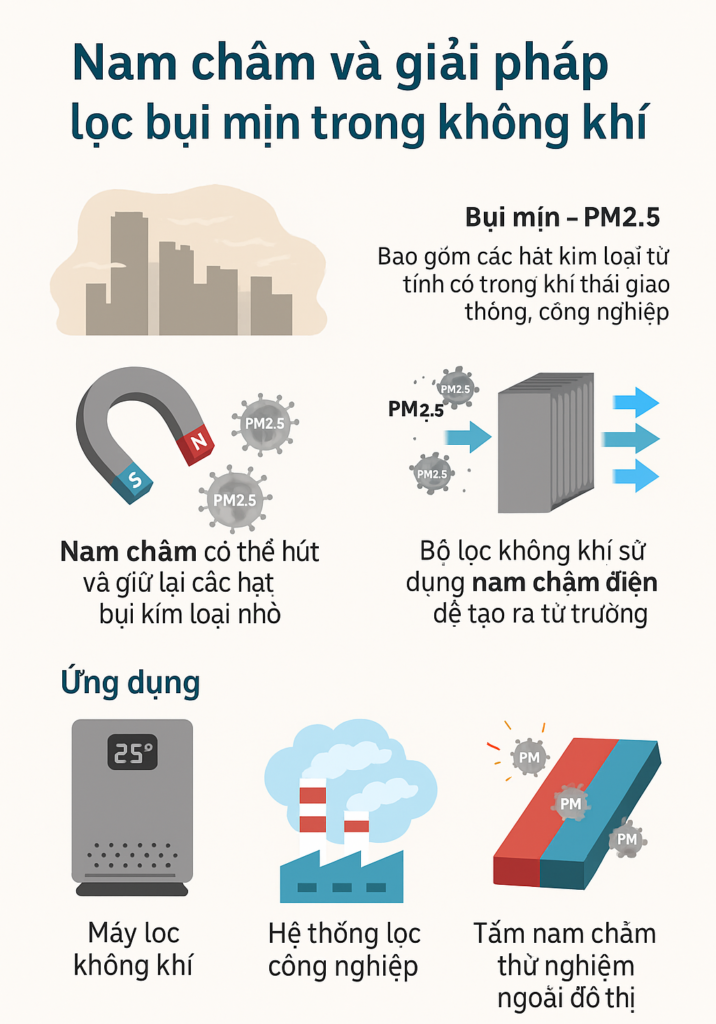 nam châm trong sản xuất xanh